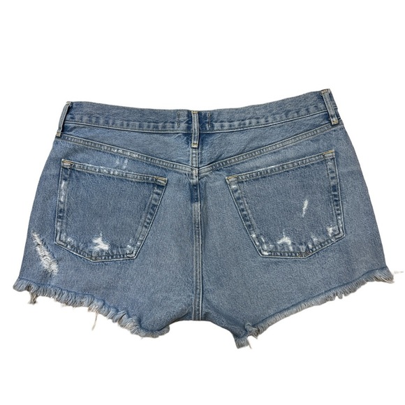 AGOLDE PARKER distressed, butterfly, frayed Jean shorts SZ 31 - Picture 3 of 12